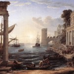 Seaport with the Embarkation of the Queen of Sheba by Claude Lorrain
