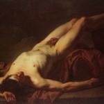 Nude Study of Hector by Jacques Louis David